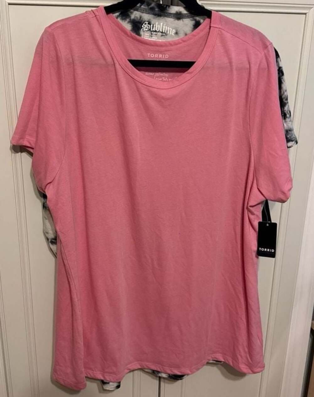 Torrid Everyday Signature Jersey Crew Neck Tee Rose Bloom Size 3X